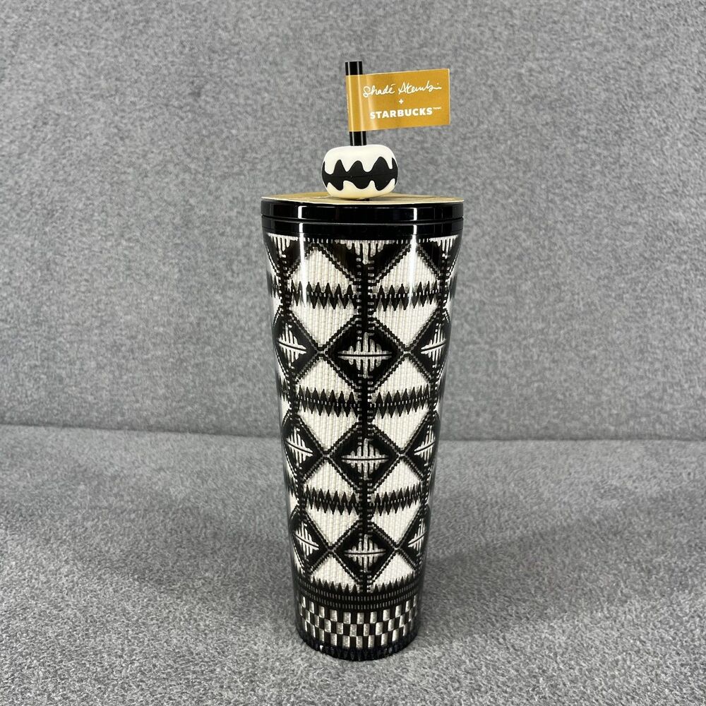 STARBUCKS‎ Shade Akanbi Berber Diamond plastic cold cup topper 24 oz